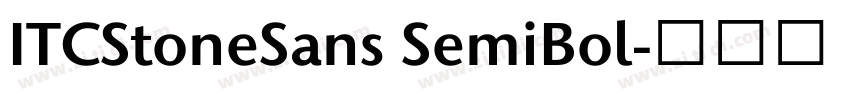 ITCStoneSans SemiBol字体转换